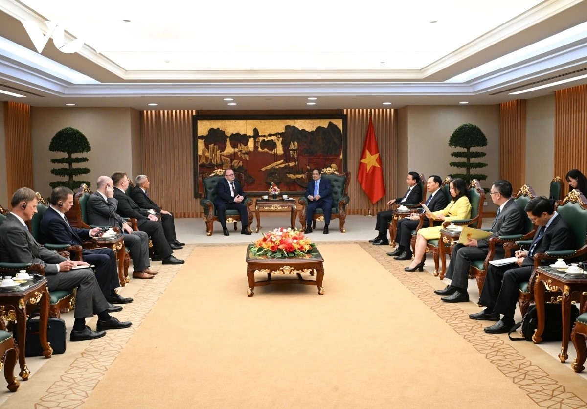 Quang cảnh buổi tiếp. Ảnh: Lại Hoa/VOV