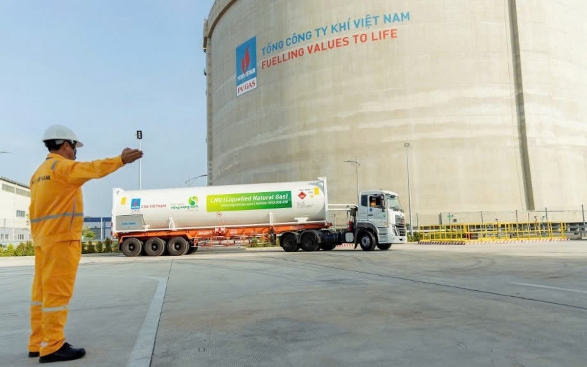 PetroVietnam Gas Corporation (PV GAS) continues to supply the maximum volume of gas to domestic power plants. (Photo: VGP)